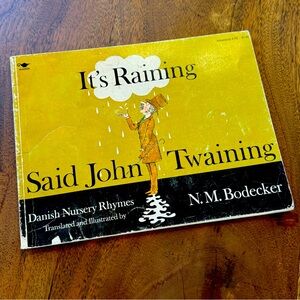 Vintage 1973 It’s Raining Said John Twaining Softcover Children’s Book